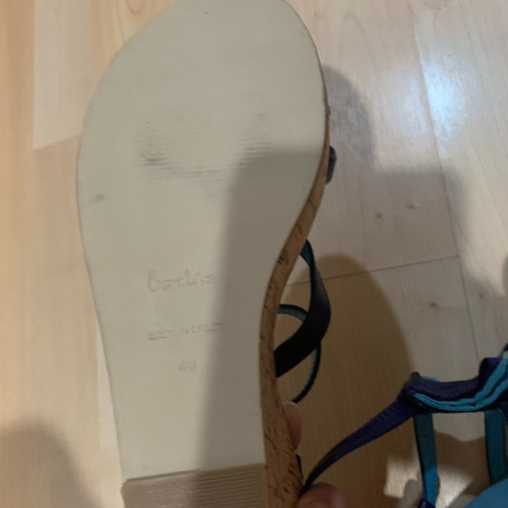 Boden Blue Platform Sandals - Picture 4 of 5